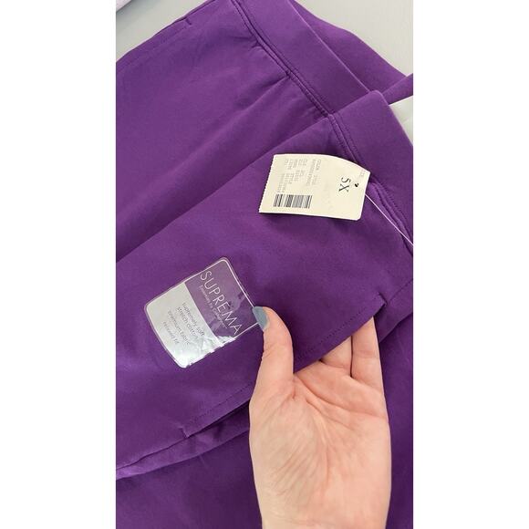 NWT Catherines Suprema Collection Purple Cotton Knit Capri Pants 5X (34/36) - Picture 9 of 12